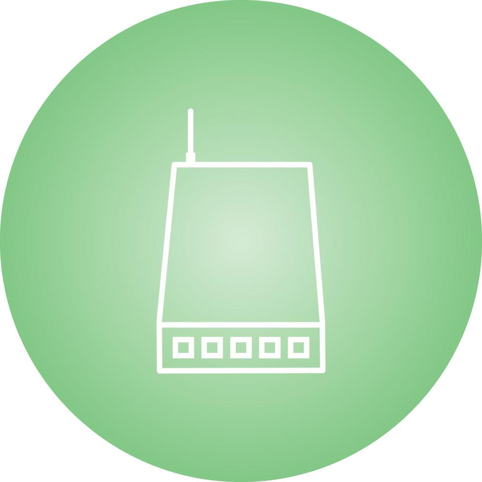 Unique Network Switch Vector Line Icon