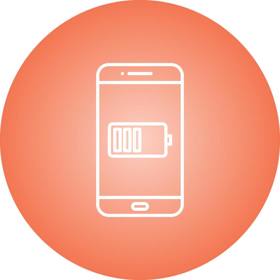 Unique Battery Indicator Vector Line Icon