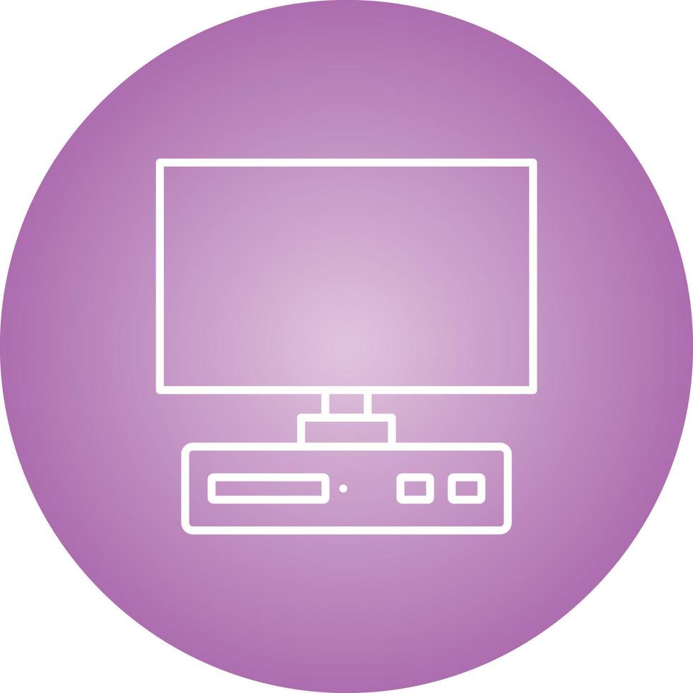 Unique Desktop Vector Line Icon