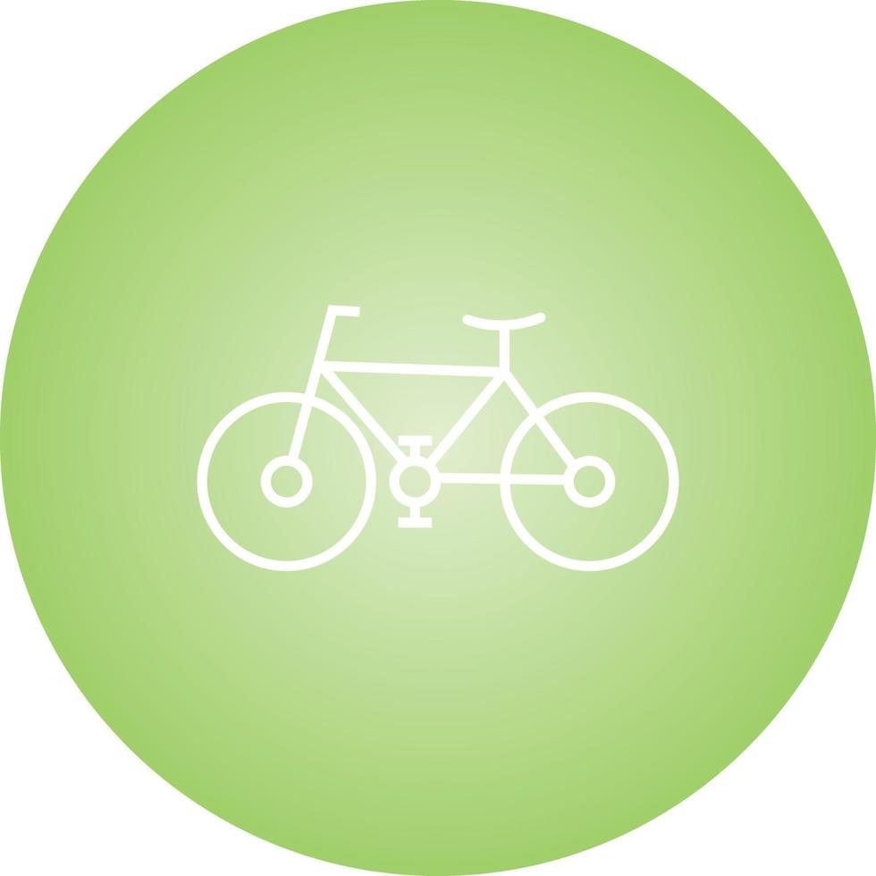 Unique Bicycle Vector Line Icon