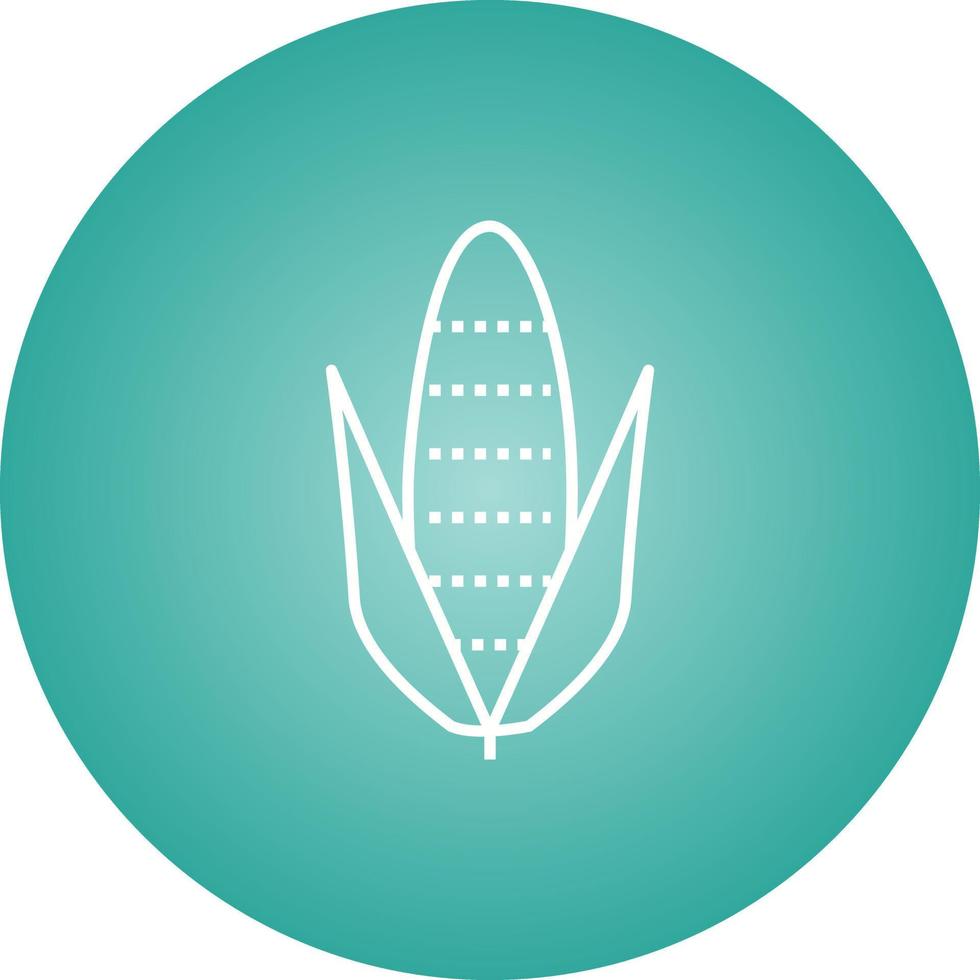 Unique Corn Vector Line Icon