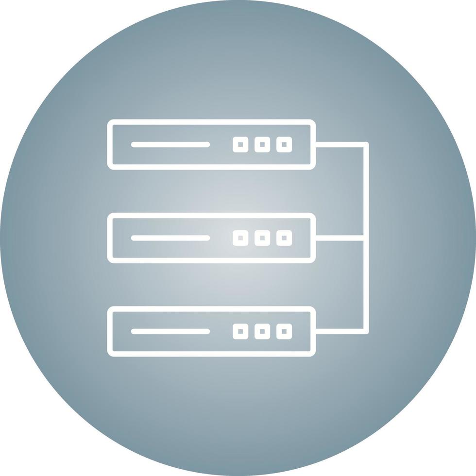 Unique Data Center Vector Line Icon