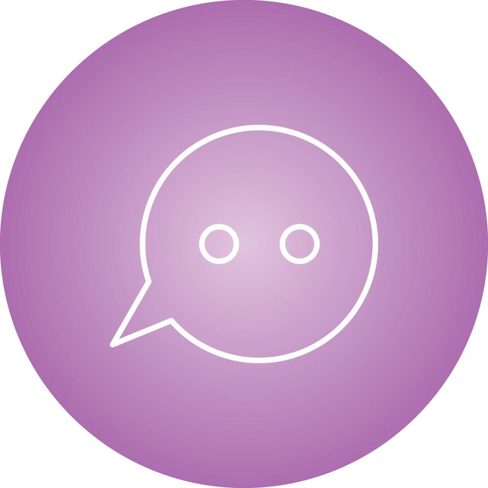 Unique Message Bubbles Vector Line Icon