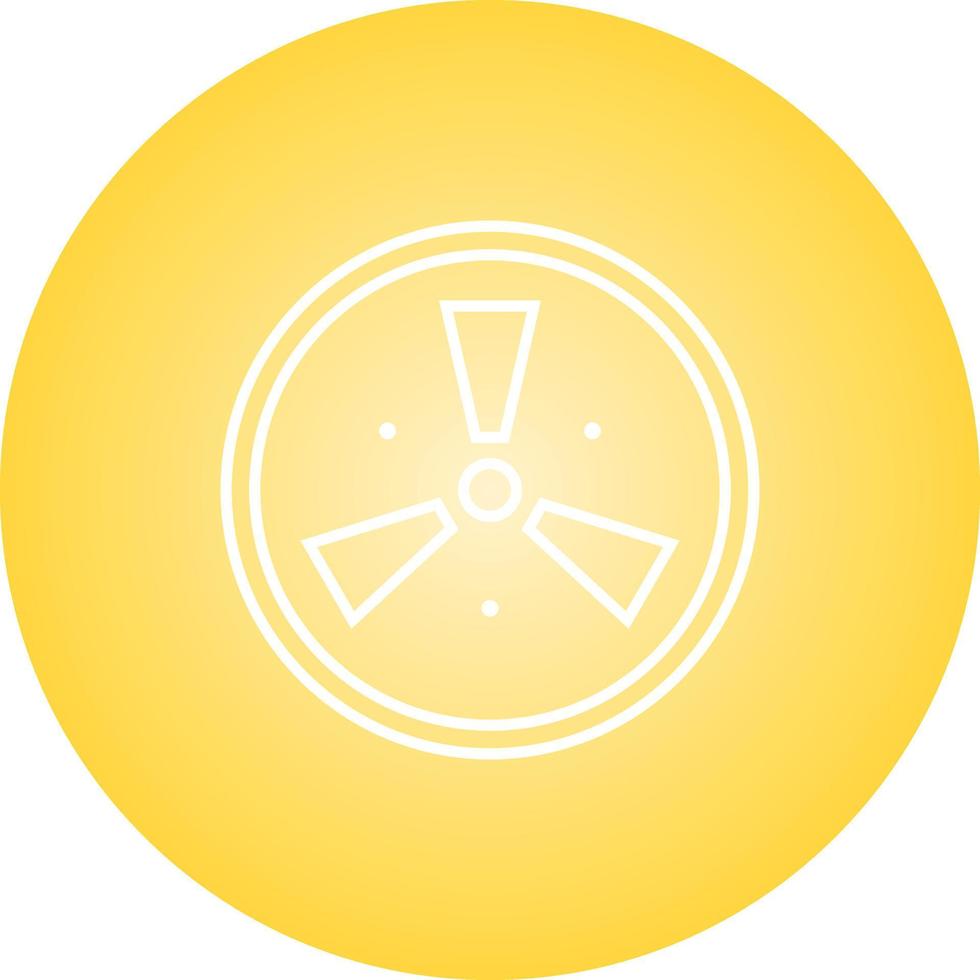 Unique Radiation Vector Line Icon