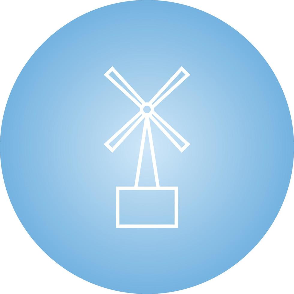 Unique Turbine Vector Line Icon