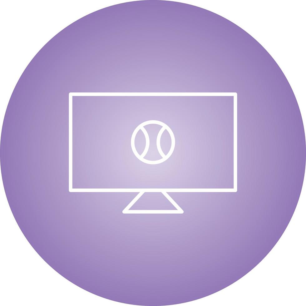 Unique Sports News Vector Line Icon