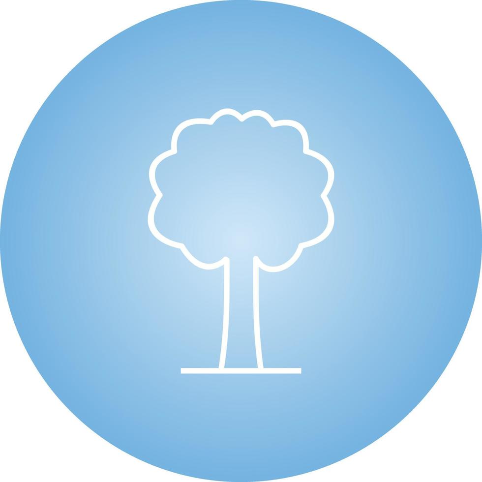 Unique Tree Vector Line Icon