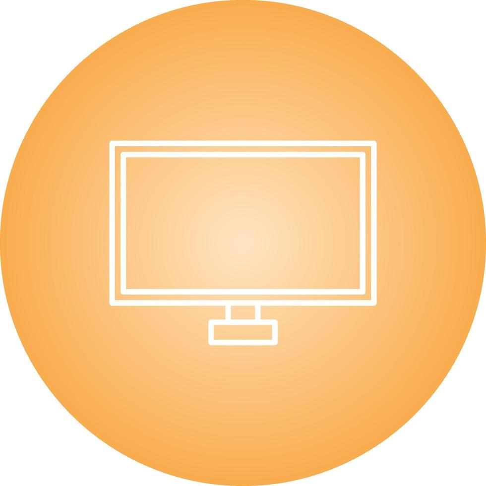 Unique TV Vector Line Icon