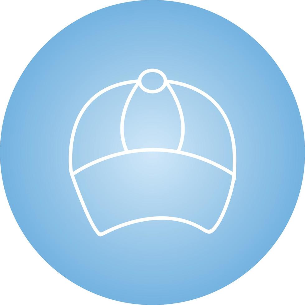 Unique Cap Vector Line Icon