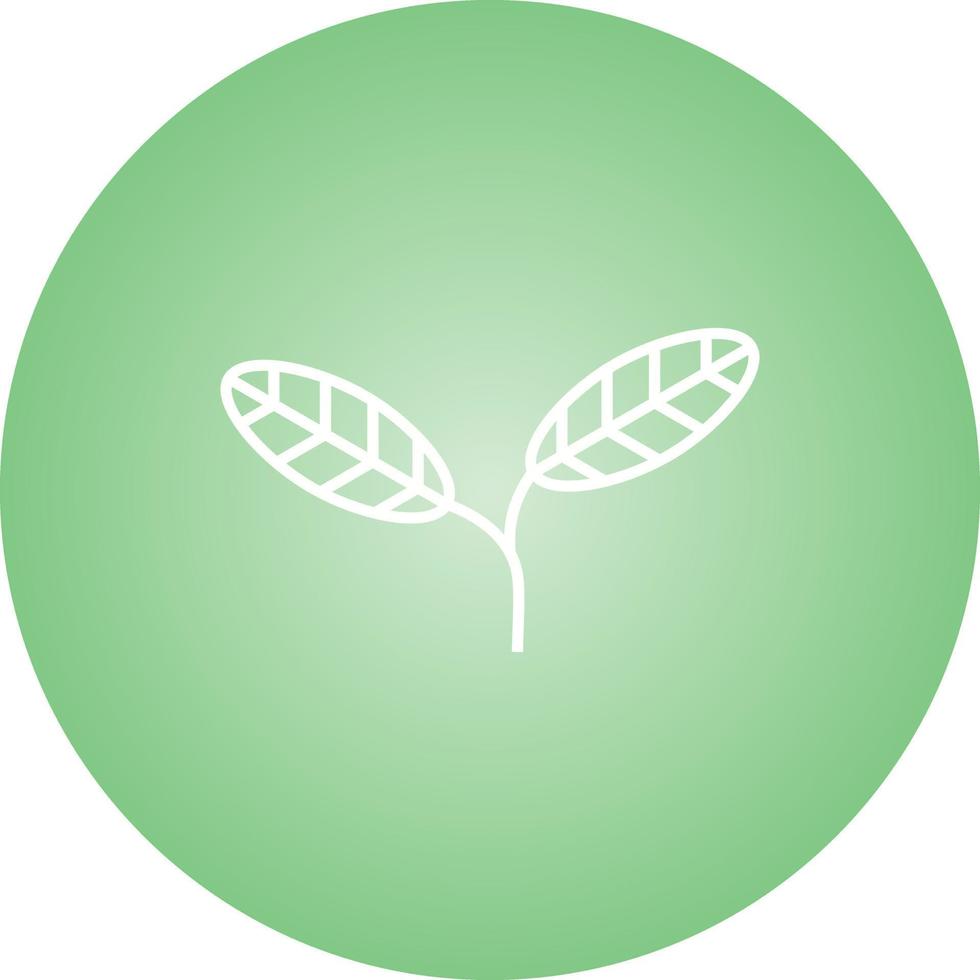 Unique leaves Vector Line Icon