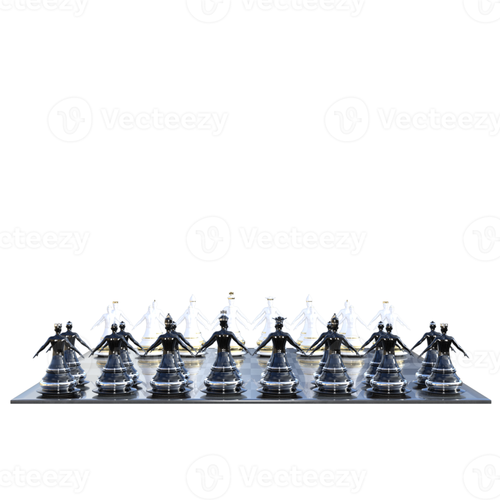 Chess 3d illustration rendering png