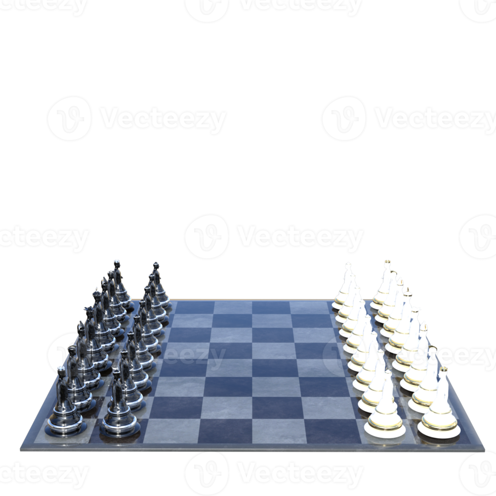 Chess 3d illustration rendering png