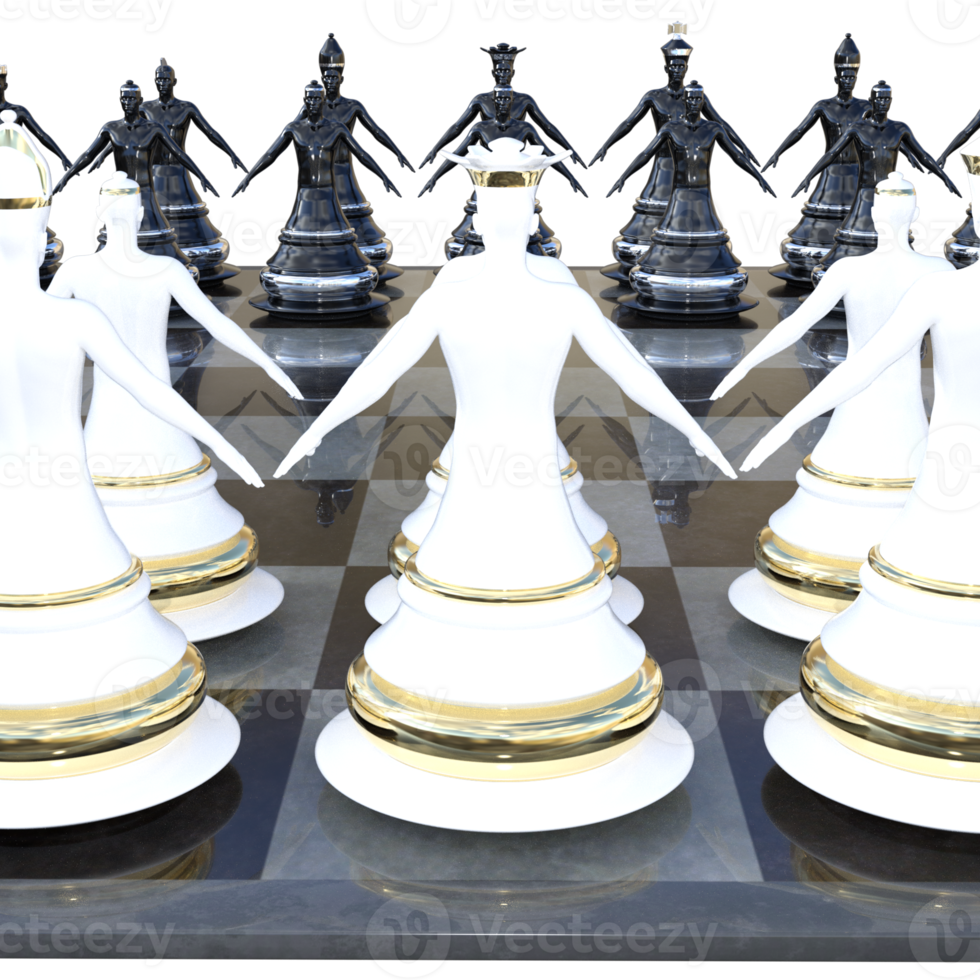 Schach 3D-Darstellungsrendering png