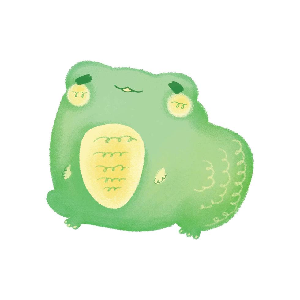 Watercolor Cute Frog Cartoon Graphics 05 vector