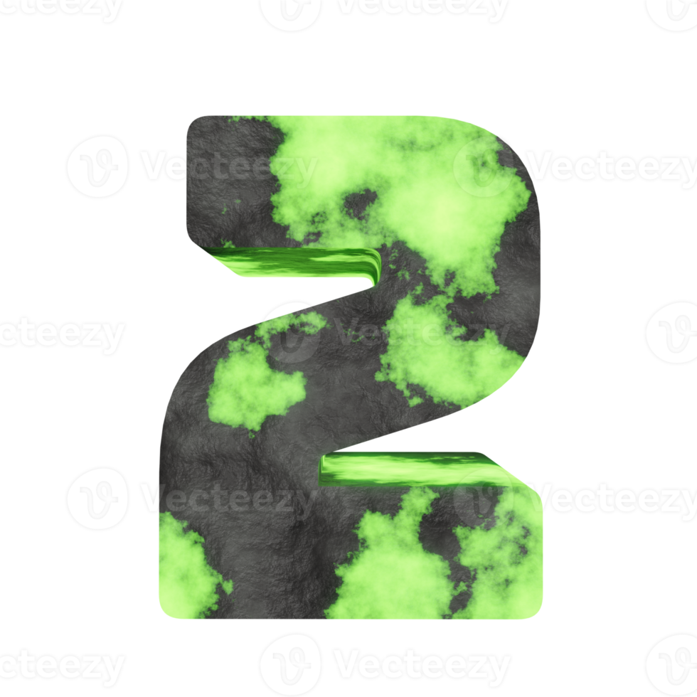 uranium text effect number 2. 3d render png