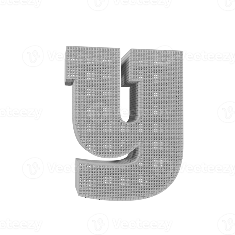 wireframe text effect letter y. 3d render png