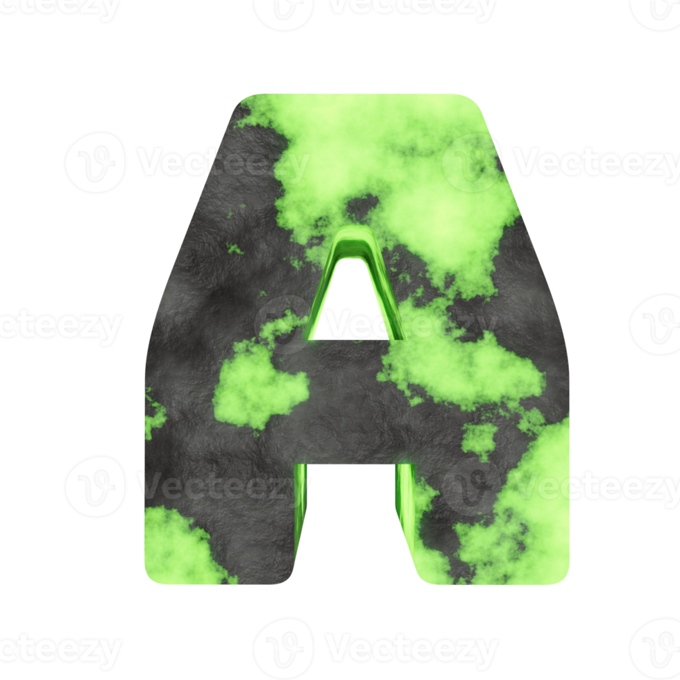 uranium tekst effect brief a. 3d geven png