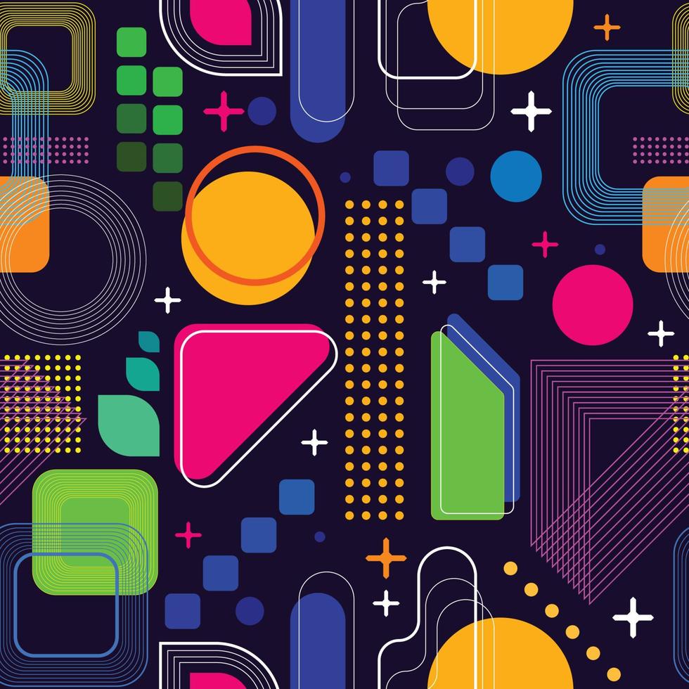 Geometric Seamless Background Concept vector