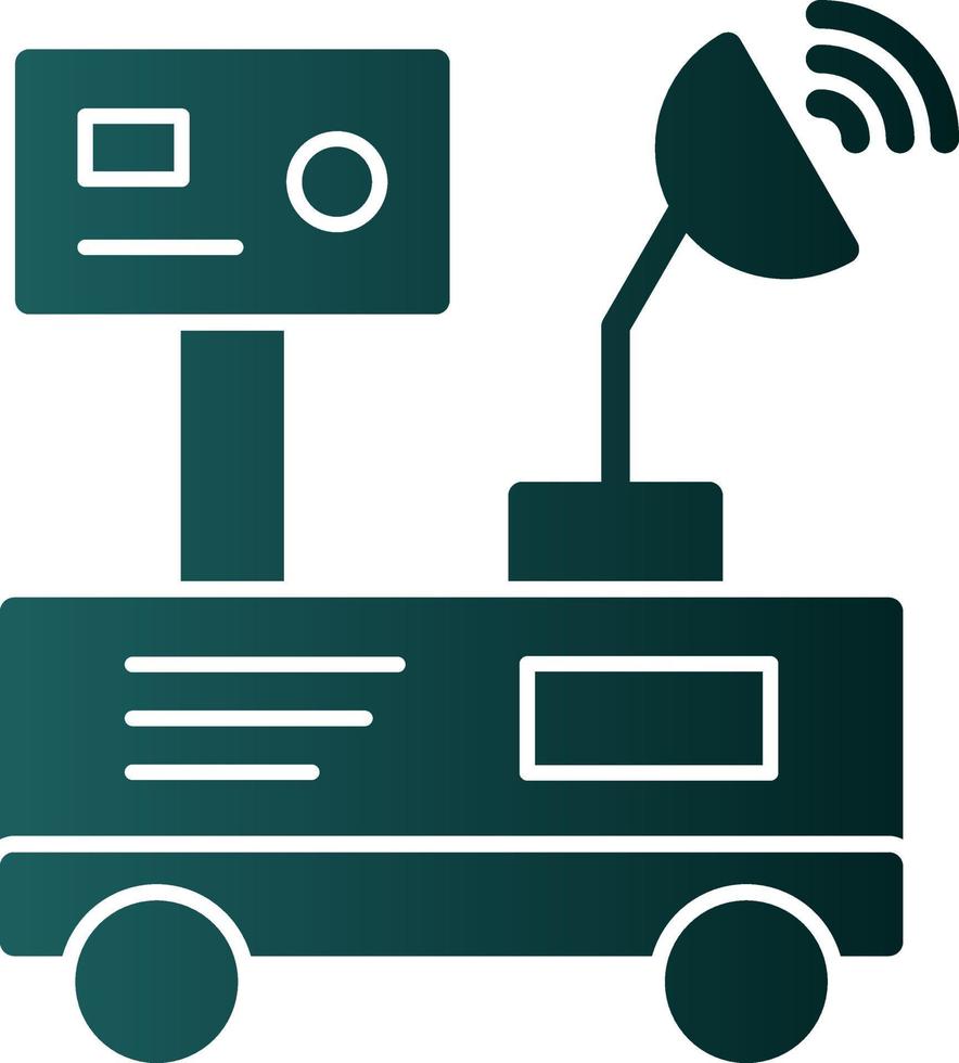 Mars Rover Vector Icon Design