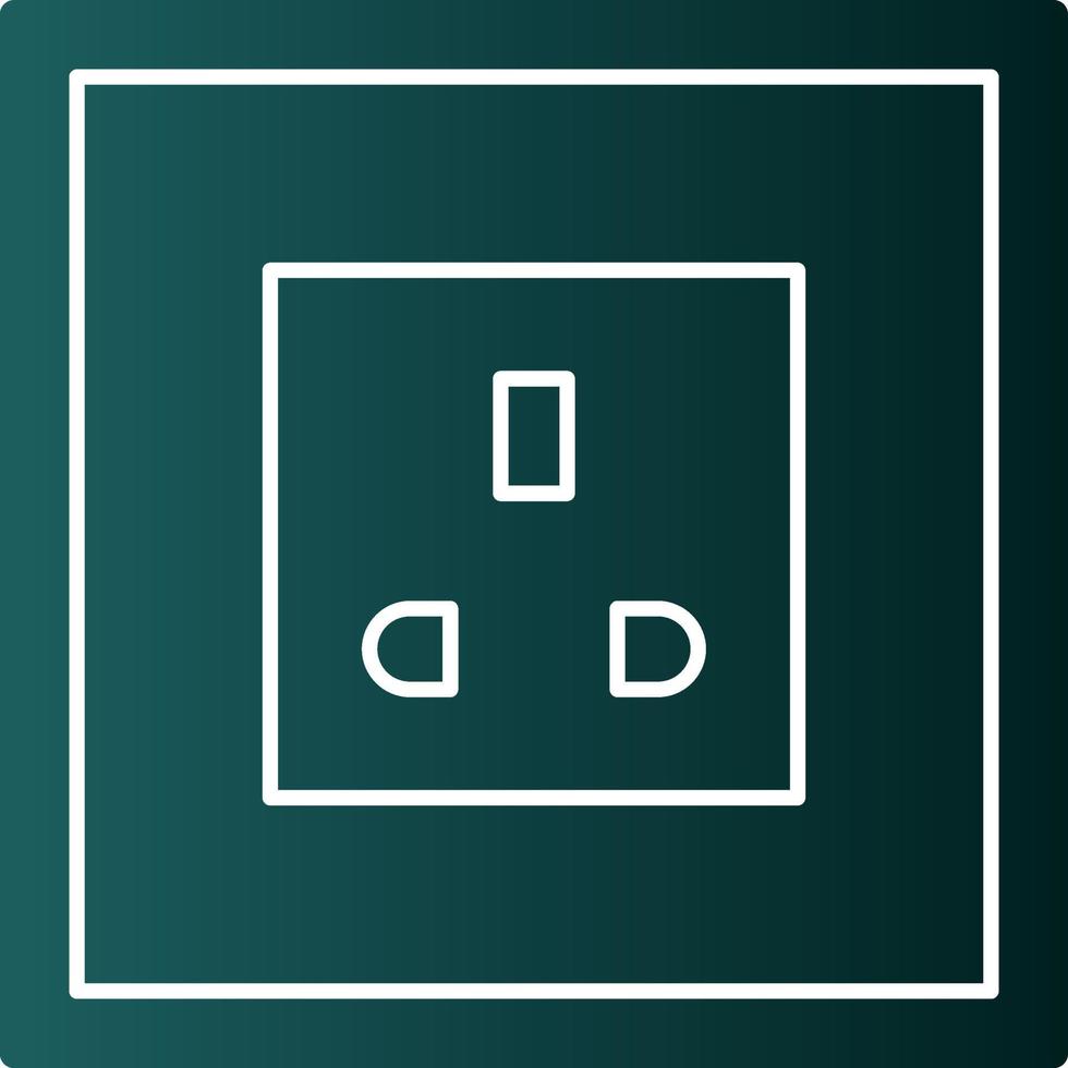 Power Socket Vector Icon Design