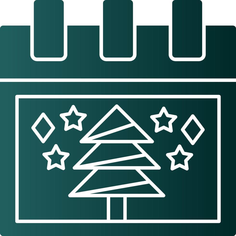 Christmas Tree Vector Icon Design