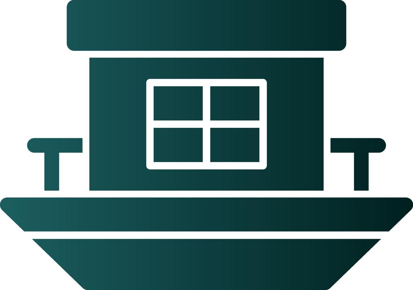 Houseboat Vector Icon Design