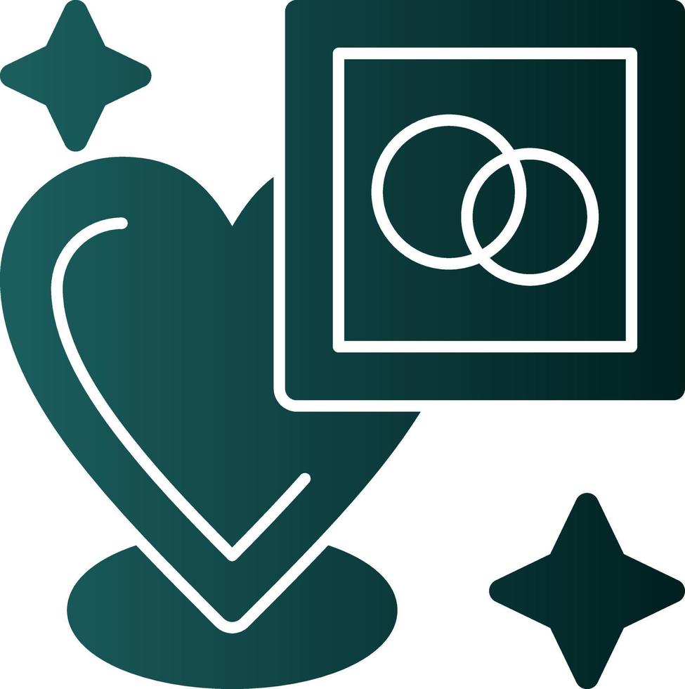 Wedding Location Vector Icon Design