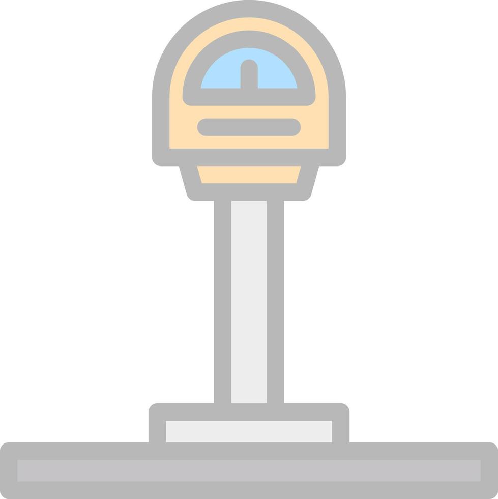 Parking Meter Vector Icon Design