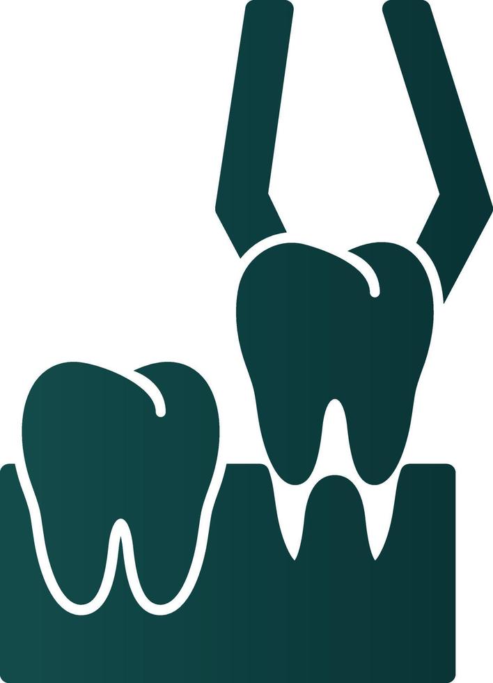 Teeth Extraction Vector Icon Design