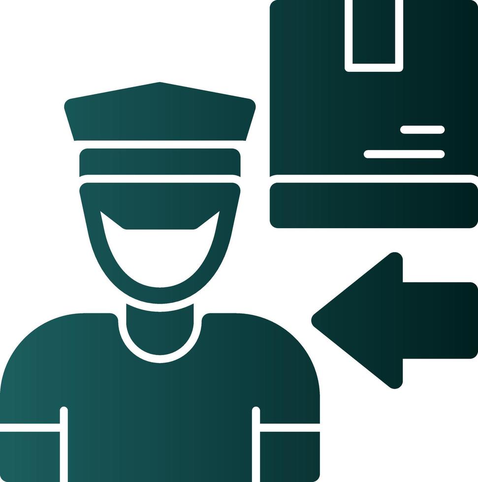 Delivery Boy Vector Icon Design