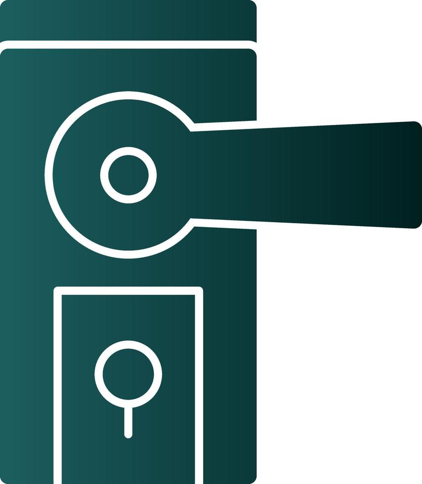 Door Knob Vector Icon Design
