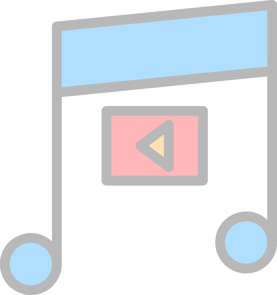 diseño de icono de vector de reproductor de música