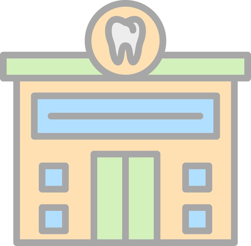 diseño de icono de vector de clínica dental