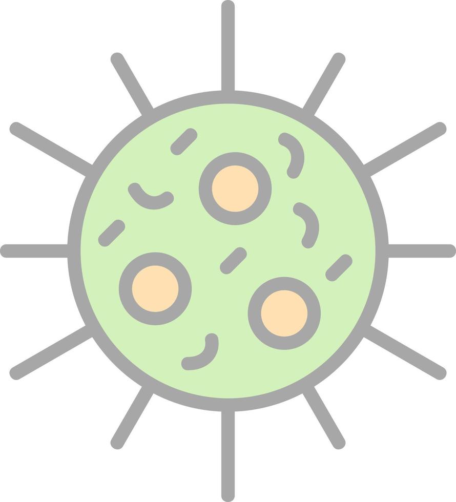 diseño de icono de vector de bacterias