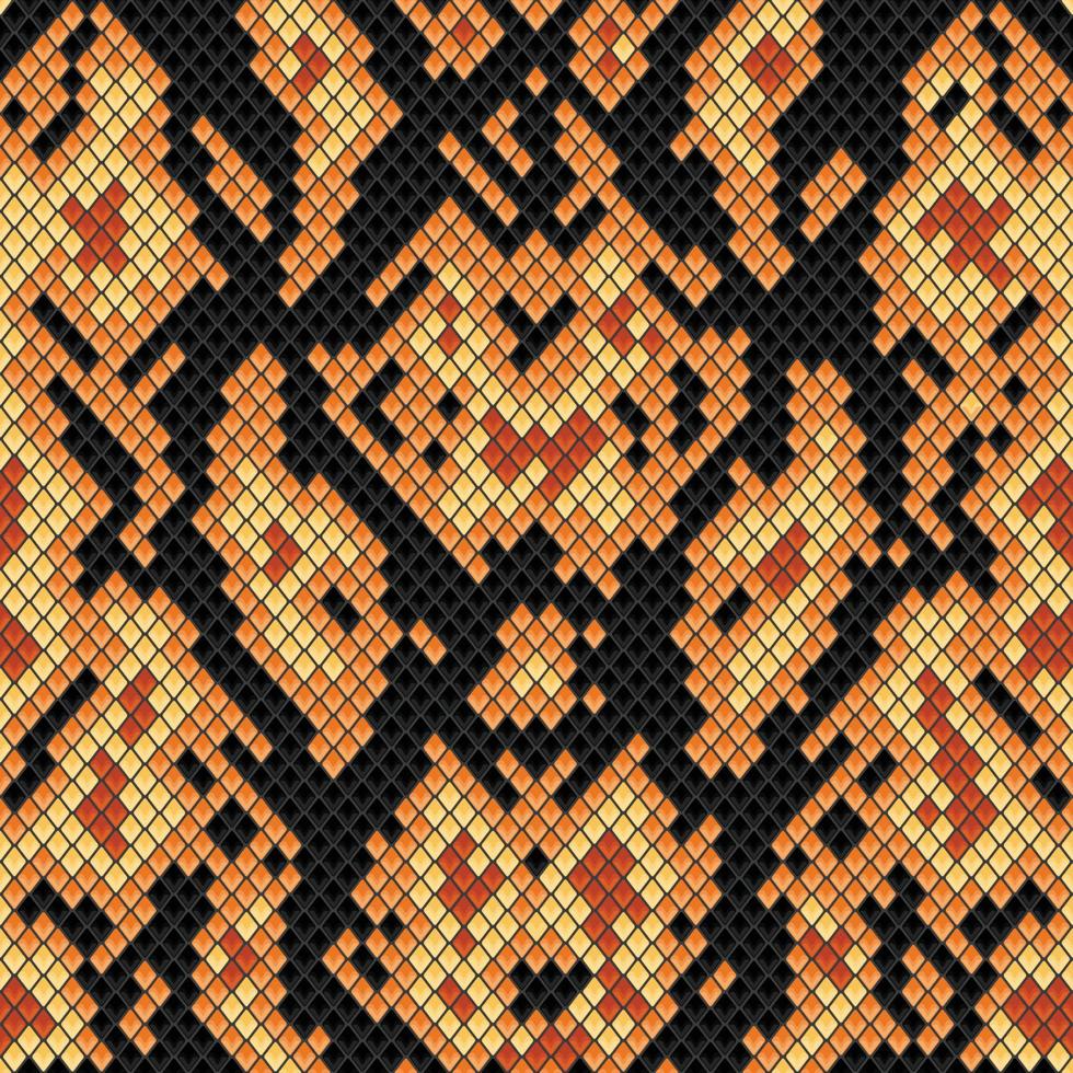 Abstract Snake Skin Seamless Pattern vector