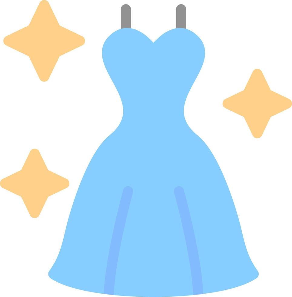 Wedding Dress Vector Icon Design