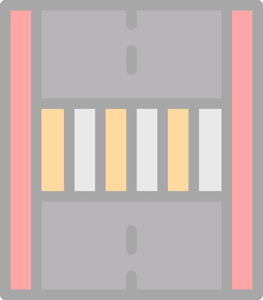 Pedestrian Crossing Vector Icon Design