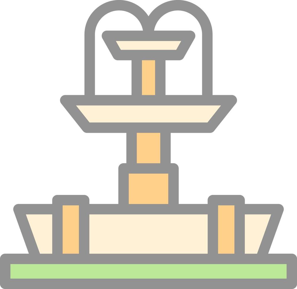Fountain Vector Icon Design