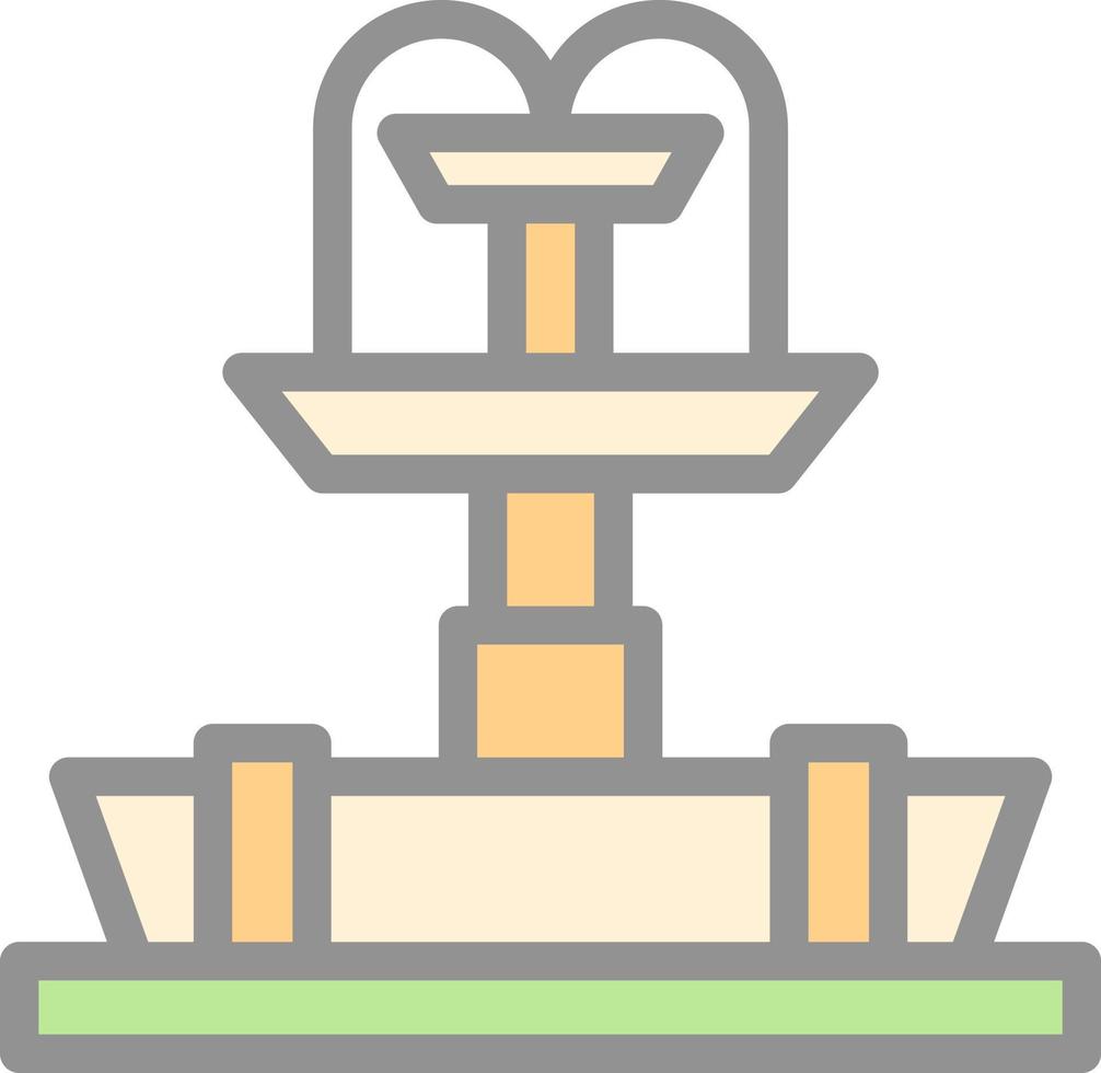 Fountain Vector Icon Design