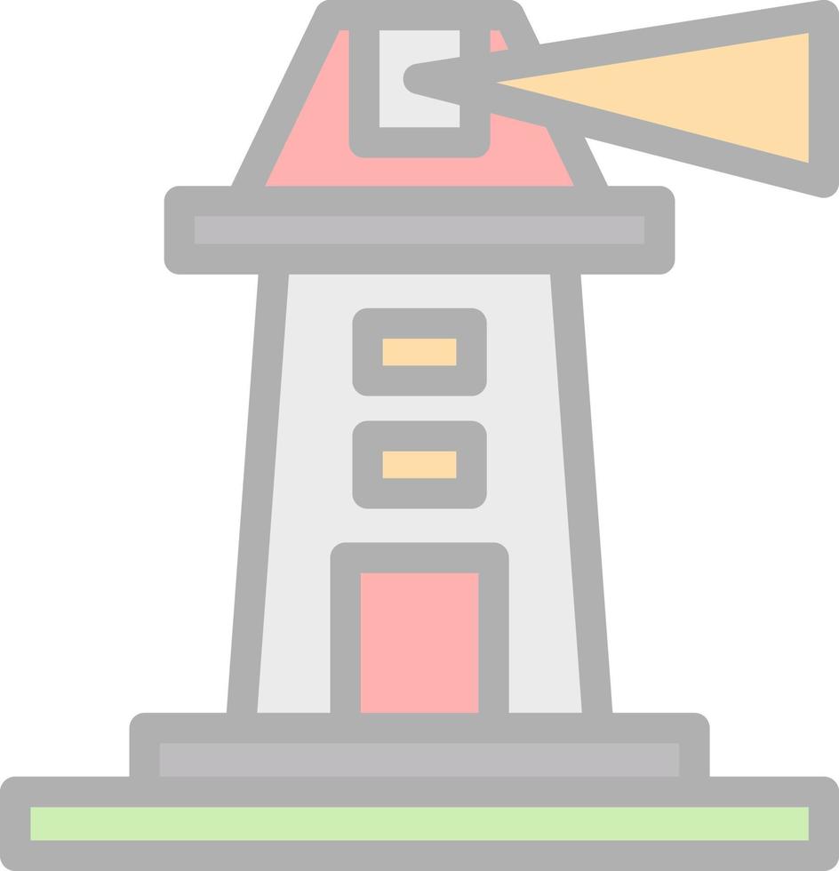 Lighthouse Vector Icon Design