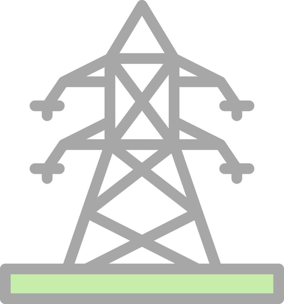 diseño de icono de vector de poste eléctrico