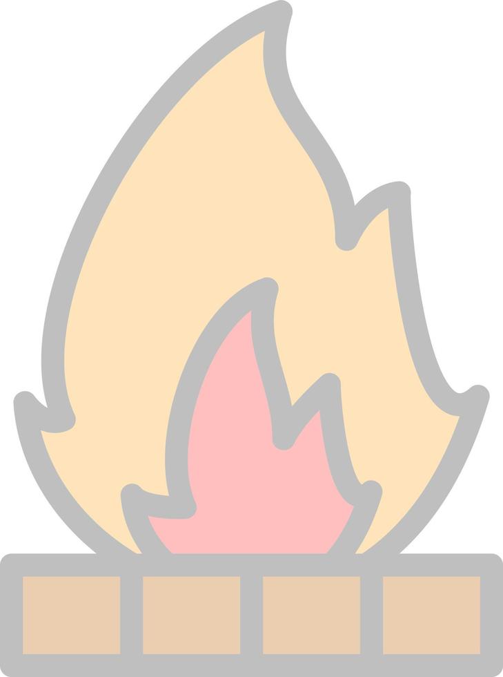 Bonfire Vector Icon Design