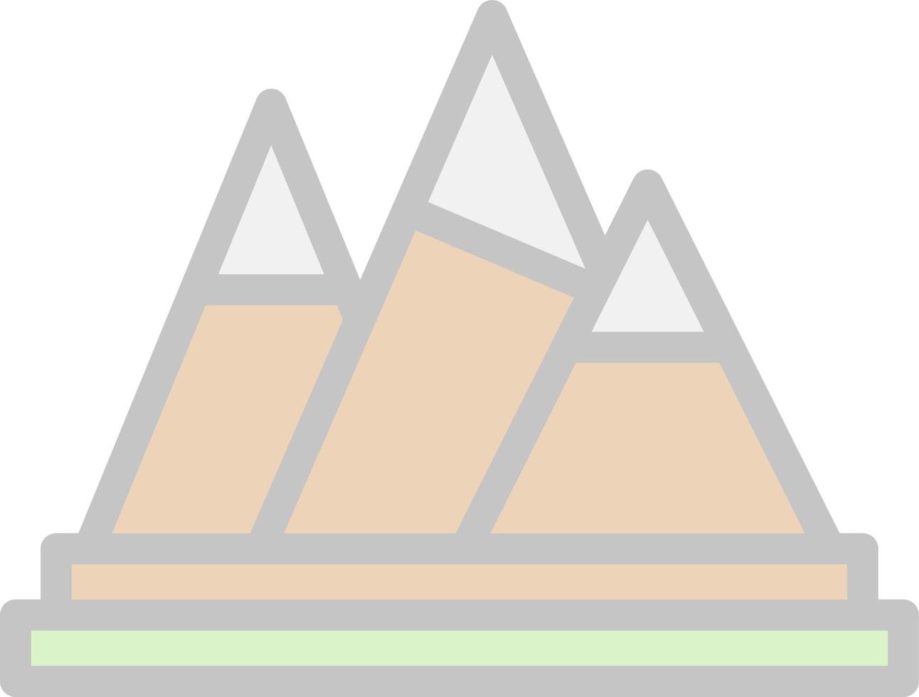 Mountains Vector Icon Design