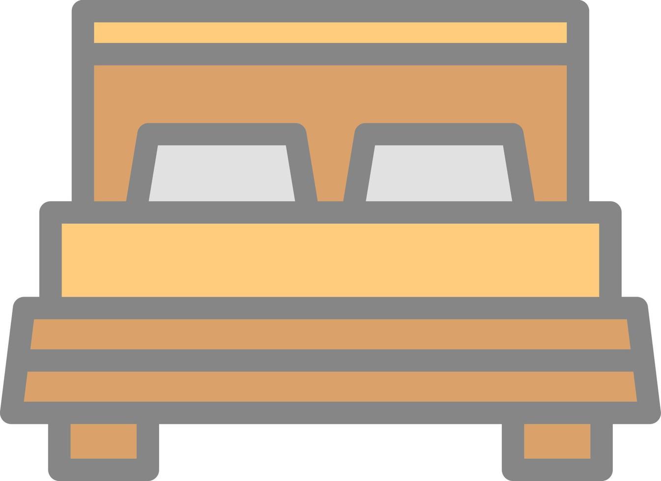 Bed Vector Icon Design