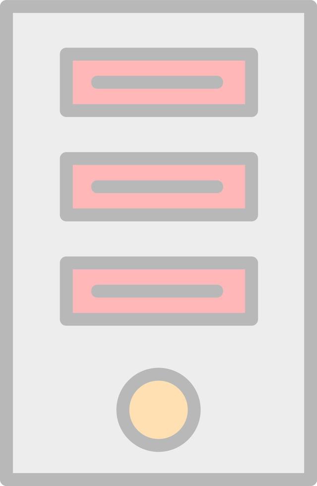 Tower Computer Vector Icon Design