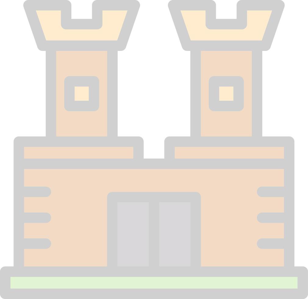 diseño de icono de vector de castillo