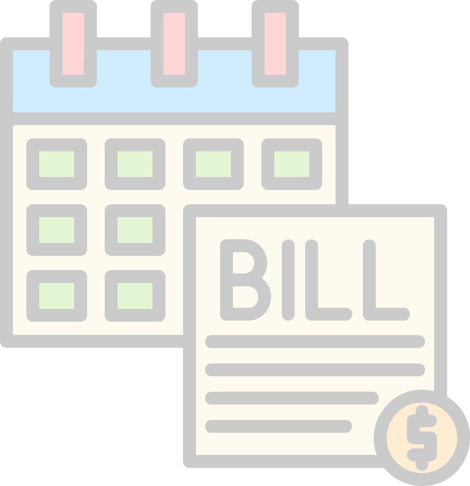 Bill Vector Icon Design