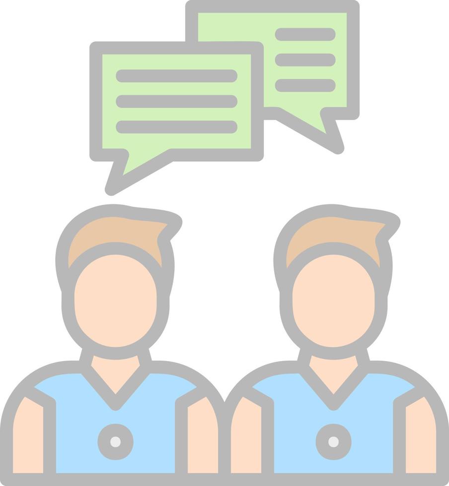 Face To Face Vector Icon Design