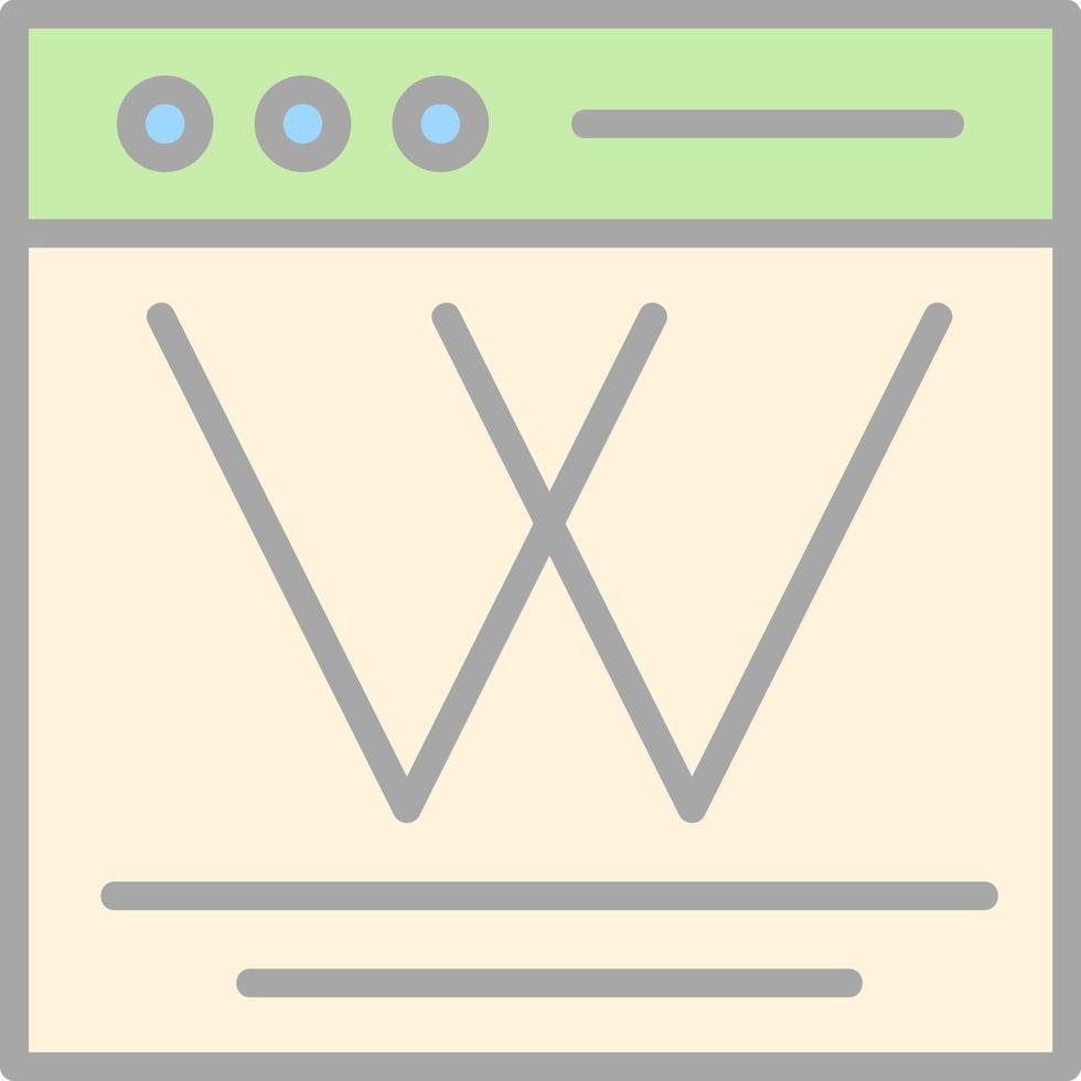 Wiki Vector Icon Design