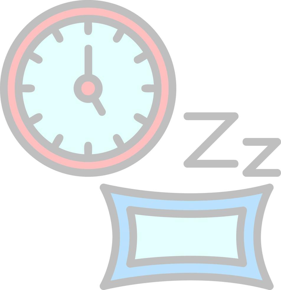 diseño de icono de vector de tiempo de dormir